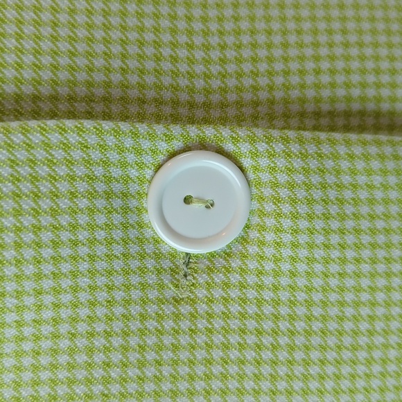 Habits Women's 2 Piece Suit Jacket / Blazer and Skirt Lime White Suit Set sz 10 - Picture 5 of 8